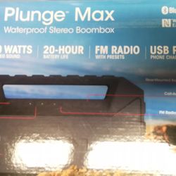 Ion Plungemax Boombox, New In Original Box 