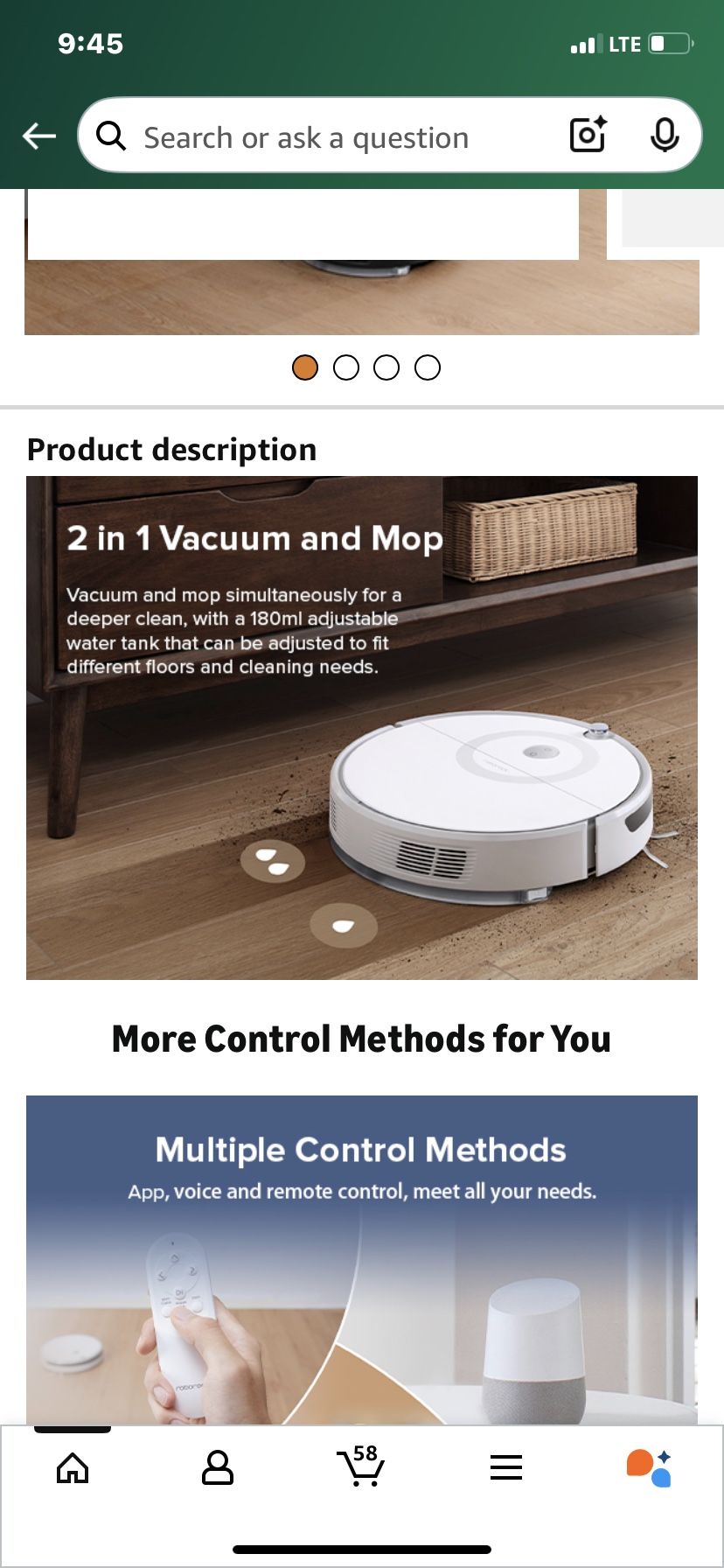 New ROBOROCK E5 Mop Robot Vacuum Cleaner