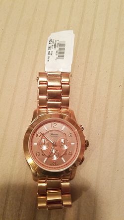 Geneva Platinum Rose Gold Watch