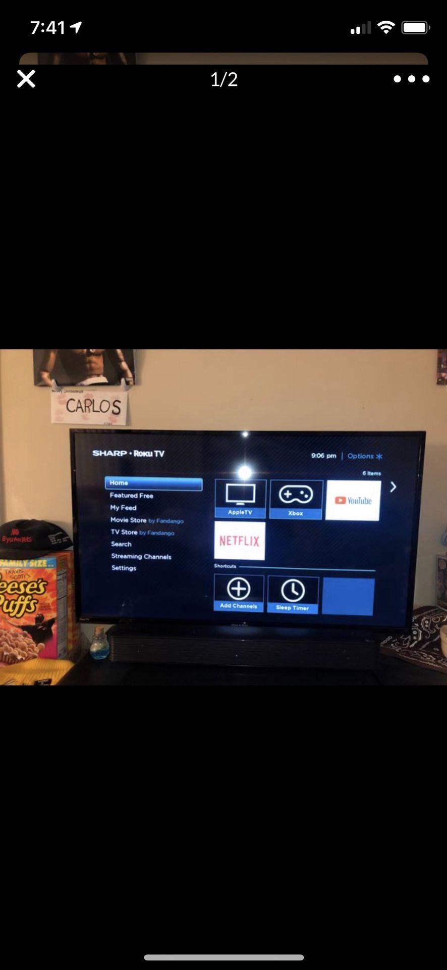 Sharp 43” Roku Tv