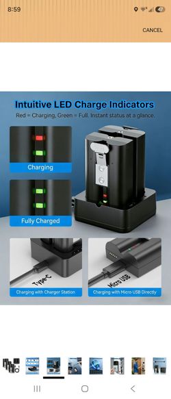 Brand New 3-Pack Ring Battery Replacement 6040mAh