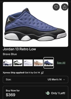 Brave blue Jordan 13