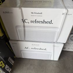 Windmill 8,000 BTU 115-Volts QUIET Smart Inverter Window Air Conditioner, Wi-Fi/Remote, #1 Install, up to 350 sq ft. Energy Star