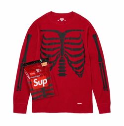 Supreme bones thermal red in hand