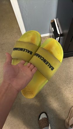 Balenciaga Slides Neon(size 9 us)
