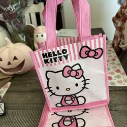 6 Mini Hello Kitty Tote Bags