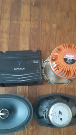 Alpine and kenwood 400w amp and a super tweeter