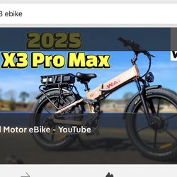 2025 E-bike Walke X3pro Max 