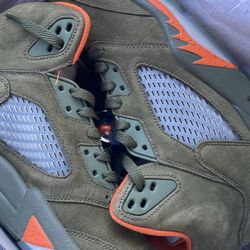 Olive Green Jordan 5s..