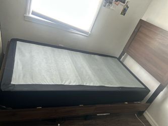 twin bed frame w box spring