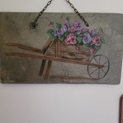 Wheelbarrow flowers