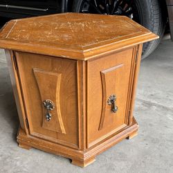 Vintage Mid Century Hexagonal End Table