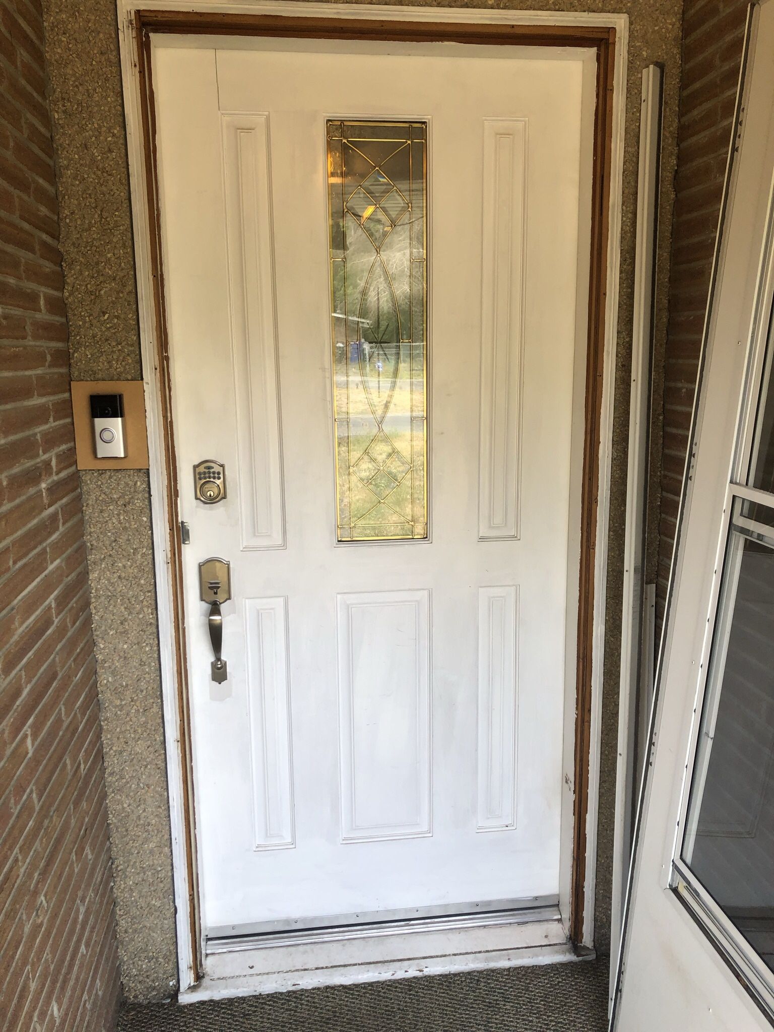 Solid Wood Front Door with Window 36in X 80in