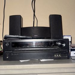 Onkyo Receiver With Speakers And Subwoofer