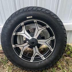 50cc 10 inch front wheel with disk brake - 3.50 -10 tire