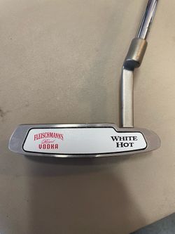 Odyssey White Hot, Fleischmann’s Vodka, advertising collectible New Putter and optional cover