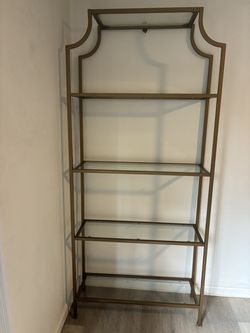 Gold Shelving Unit - 81in long and 3 ft. wide