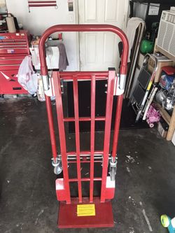 Heavy duty hand truck dolly.