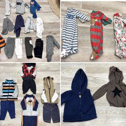 Baby Boy Newborn-3mos Clothing Lot 