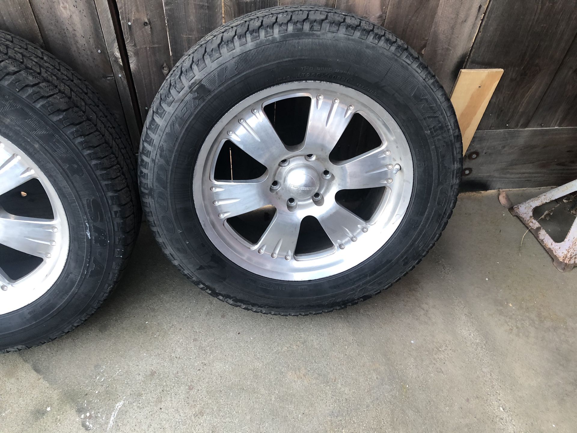 Four Centerline Wheels for sale, 20 inches, 50% life. $300