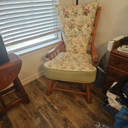 Antique Chair With Cushions In Excellent Condition.  $100
