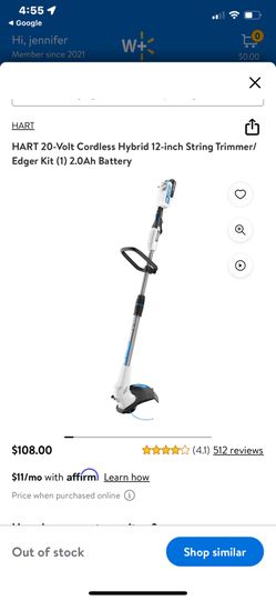 Hart 12” Stringer/ Edger