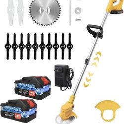 24V Cordless 3-in-1 Grass Trimmer & Weed Wacker, 650W Electric Brush Cutter Edger/Mower Function #1