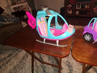 Barbie Helicopter And Barbie Off-road Vehicle