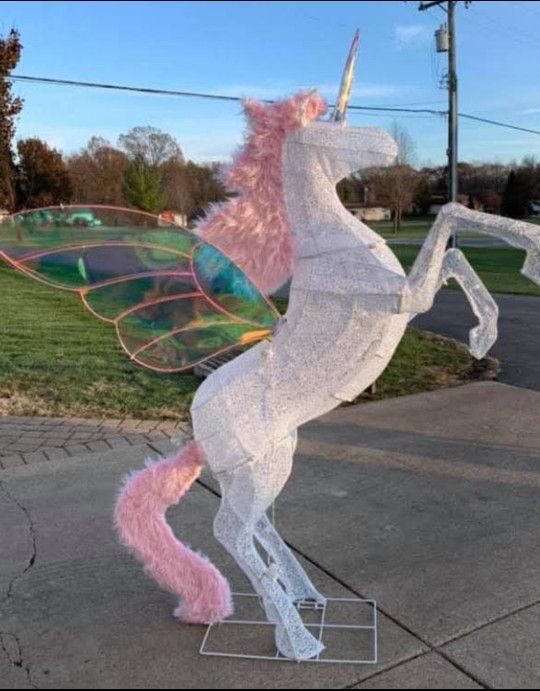 5ft Unicorn Pegasus Winged Horse