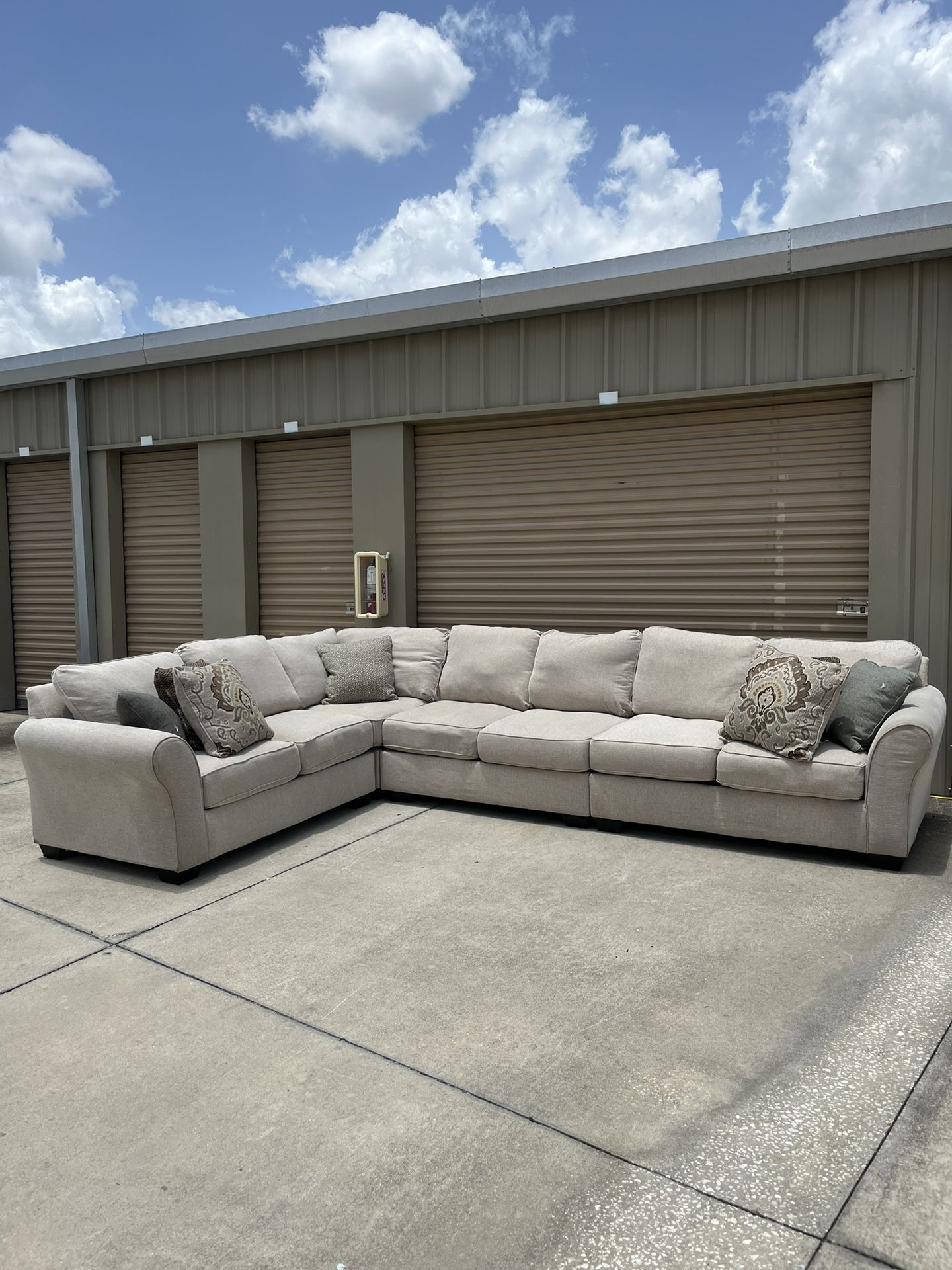 Beige sectional Couch