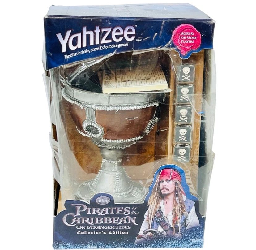 Yahtzee Pirates of the Caribbean On Stranger Tide Disney Collector's Edition New