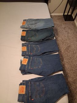 Levi Strauss & Co. men's straight fit jeans.