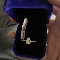 14k White Gold Baguette Diamond Ring  