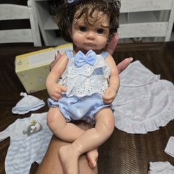 Reborn Baby Doll 12" Full Body Silicone Baby Girl Doll ( Brand New)