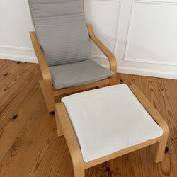 IKEA POANG Chair Ottoman 