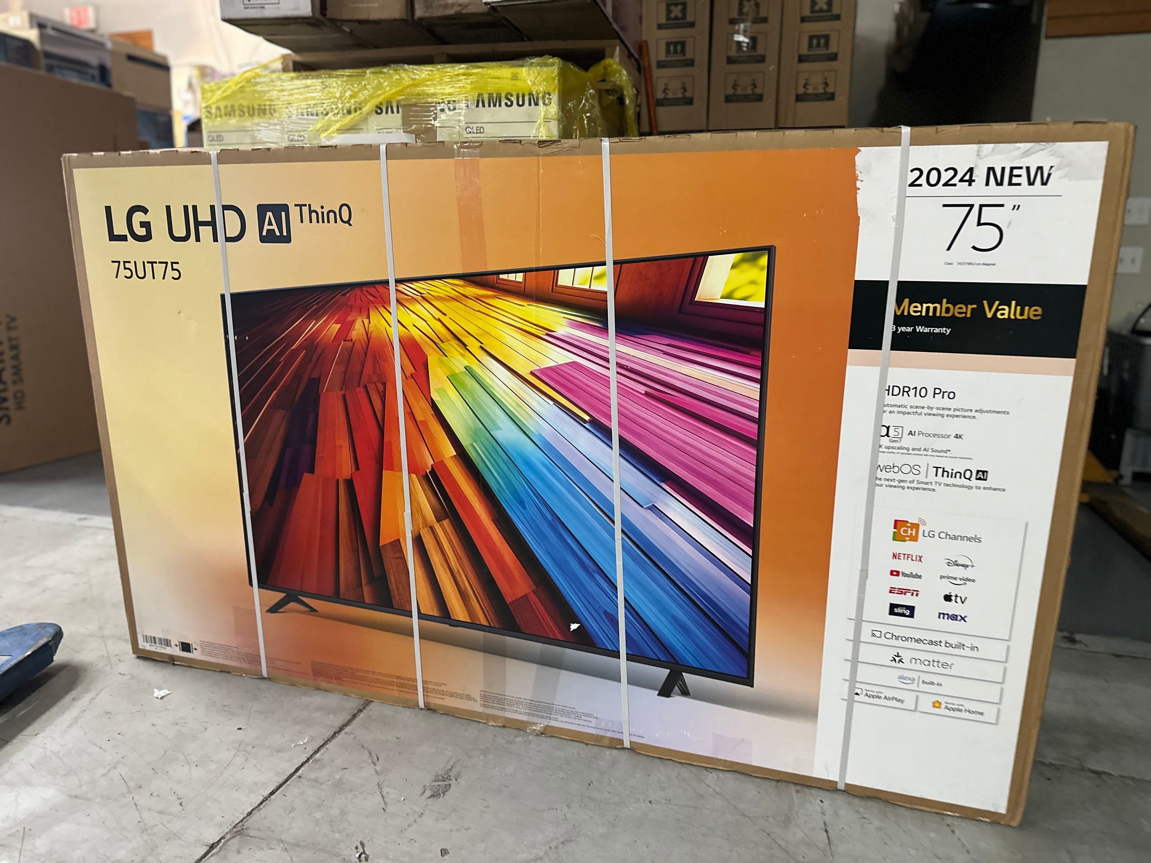 HUGE TV SHIPMENT IN!!! 75" LG 4K LED HDR Smart 75UT7550AUA