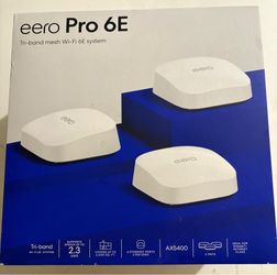 eero Pro 6E   Tri-band mesh Wi-Fi 6E system
