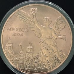 5oz Reverse Proof Libertad Copper Round