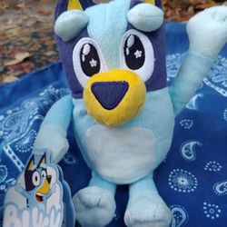 HTF Bluey Please Face Plush BNWT
