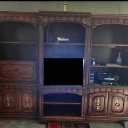 3-Piece Solid Wood Entertainment Center