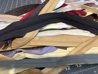 Assorted zippers