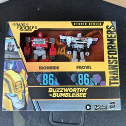 Transformers Studio Series Buzzworthy Bumblebee 86-24-BB Ironhide & 86-20-BB Prowl - 2-Pack