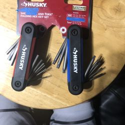 Husky Sae And Torx Folding Hex Key Set