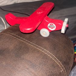 Hand Carved Ohio State Buckeye Plane