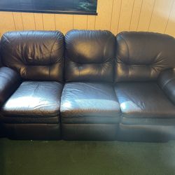 Leather Couch La-Z-boy