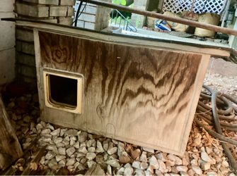 Wooden Outdoor Cat House