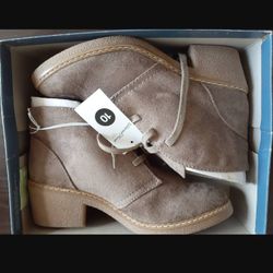 Suede Taupe Booties/Ankle Boots Size 10 - $20
