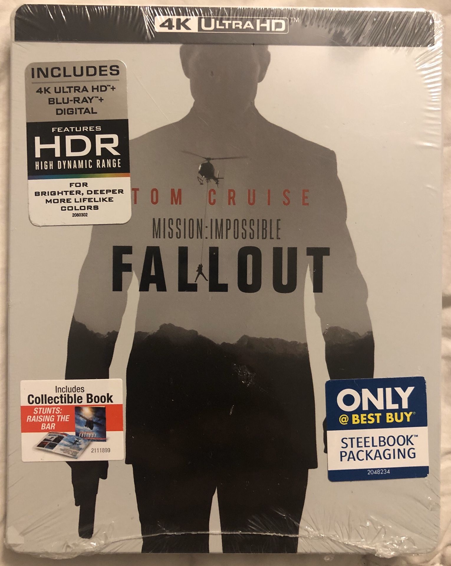 Mission Impossible Fallout 4K, Blu Ray, & Digital Copy Steelbook