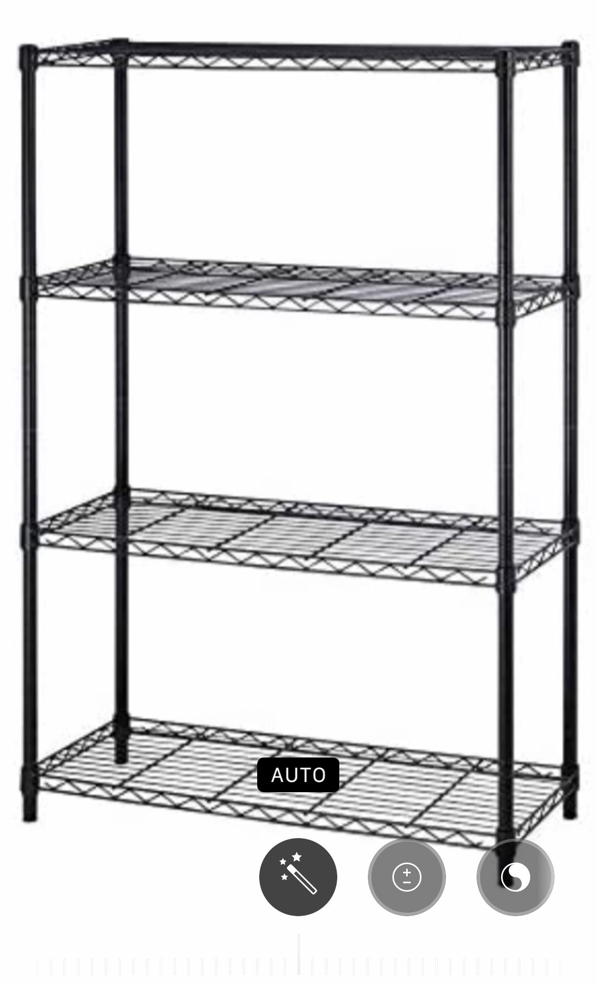 3 Black Metal Racks