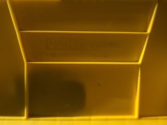 9 ULINE Yellow Plastic Stackable Bins - Garage/Storage Organizers (S-12421)